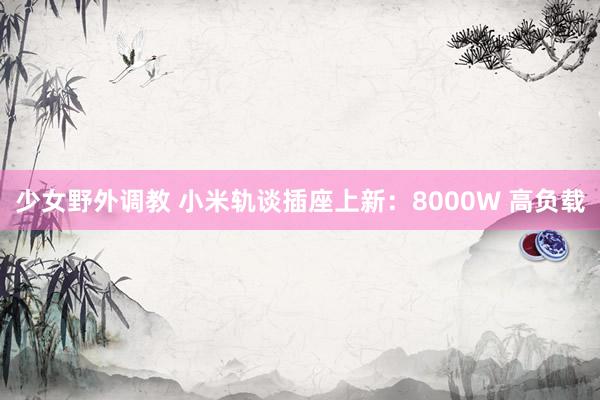少女野外调教 小米轨谈插座上新：8000W 高负载