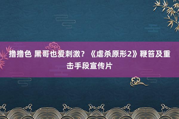 撸撸色 黑哥也爱刺激？《虐杀原形2》鞭笞及重击手段宣传片
