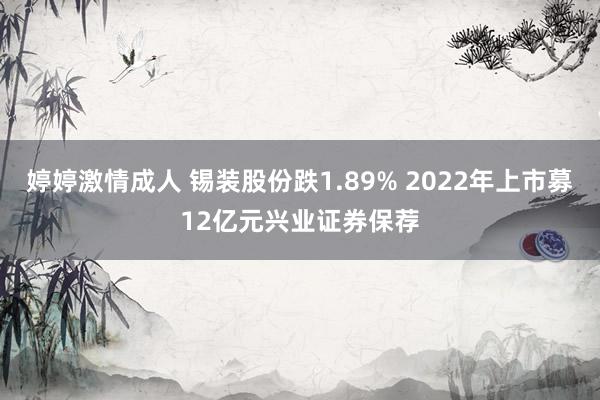 婷婷激情成人 锡装股份跌1.89% 2022年上市募12亿元兴业证券保荐
