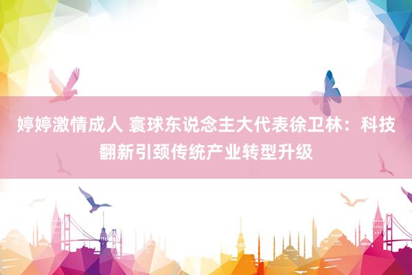 婷婷激情成人 寰球东说念主大代表徐卫林：科技翻新引颈传统产业转型升级